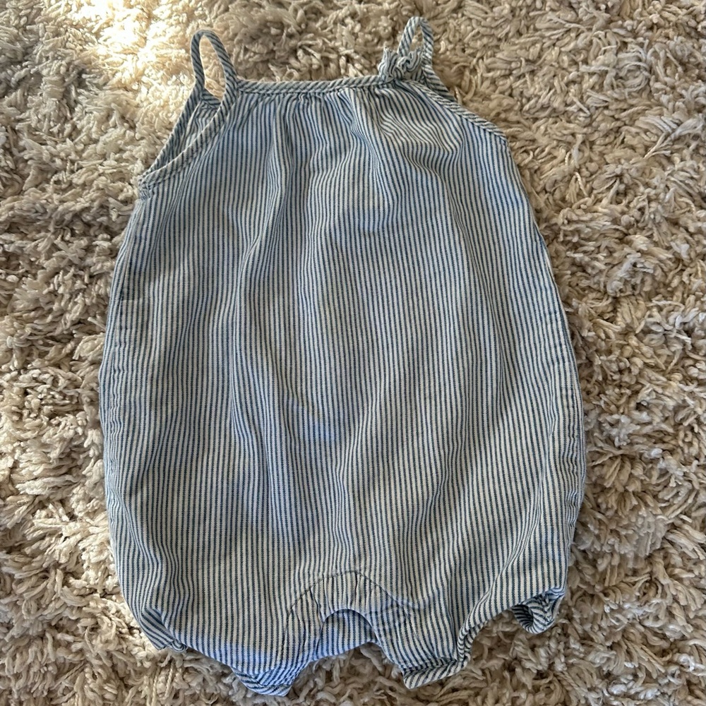Baby Gap Striped Blue Kids Romper 6-12 months